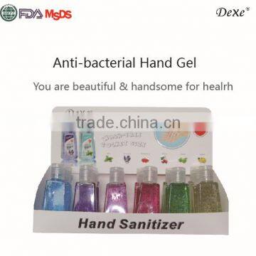organic hand disinfectant gel cleaning Hot top sale Dexe 2016 of hand gel sanitizer