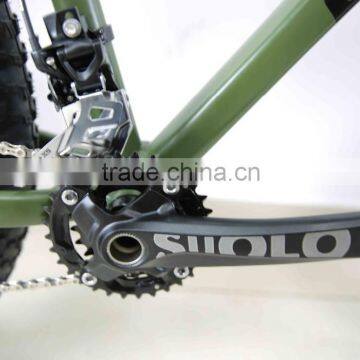 26 Inch Dark Green 20 Speed Alloy Fat Bike Snow Bike photo-3