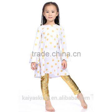 2016 wholesale children's boutique clothing fancy frock design for baby girl