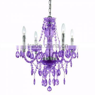 531-4 Af Lighting Elements 8352-4H Mini Chandelier 4 Light In purple Cut Plastic