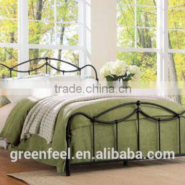 High quality wrought iron double bed