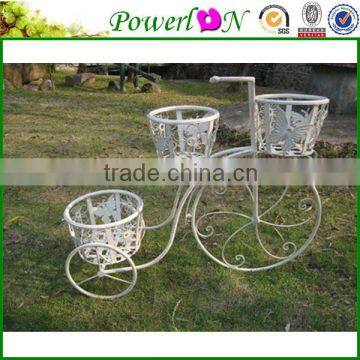 Antique Wrough Iron 3-Ter Bicycle Pot Planter For Garden Park Home Patio I23M TS05 X00 PL08-5630