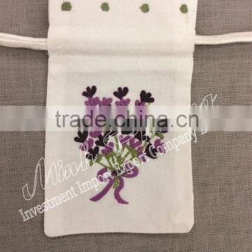 Size 10x15cm Flower Basket Sachet Fragrant Hand Embroidery Cloths Bag photo-3