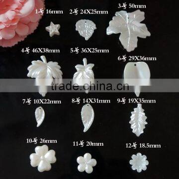 good polishing maple leaf small flower wedding accessories pearl