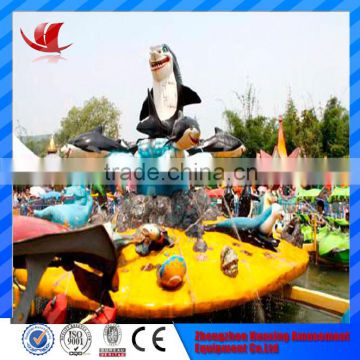 Newest Design Outdoor Playground Amusement Park Toy Fighting Shark Island for Sale