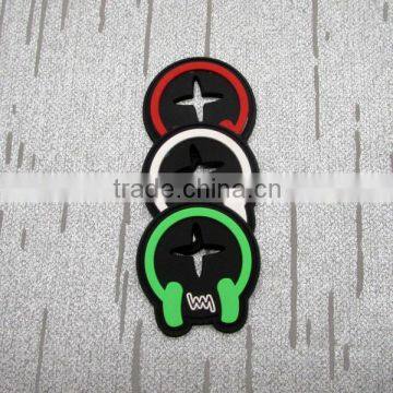 Multiple Colors Bag Earring Hole Rubber Patch Logo photo-2