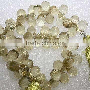 Natural Lemon Faceted Drops