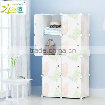 DIY Portable Bedroom Corner Plastic Clothes Wardrobe Box photo-4