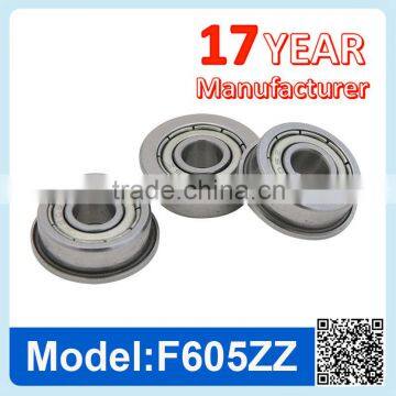 F605 ZZ RS Miniature Flange Ball Bearing Deep Groove Ball Bearing