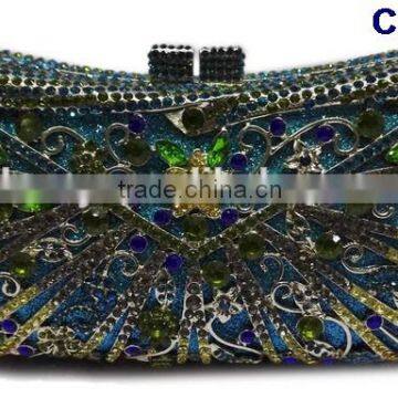 CB0148(7-12) two different popular purse handbags Party clutch crystal evening clutch purse