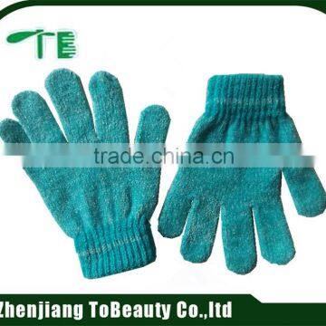 fancy blue chenille glove