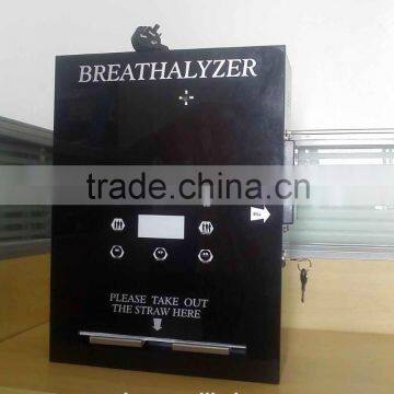 Fuel cell sensor alcohol breathalyzer vending machine