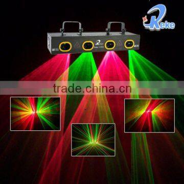 250mW double green & red laser effect light display