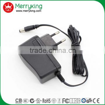 Korea AC DC adapter 18W vertical type 12V1A switching power adapter with KC certification