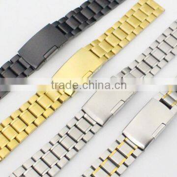 18mm 20mm 22mm 24mm Butterfly Buckle Watch Parts Solid Stainless Steel Band photo-5