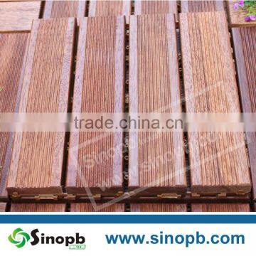 Merbau Hardwood Decking Tile Intsia Spp Flooring with Plastic Pad