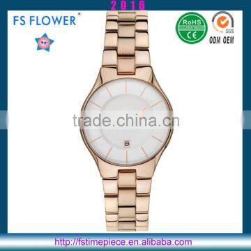 FS FLOWER -Women Watch Alloy Case Metal Watch Japan Movement Quartz Watch sr626sw For Women