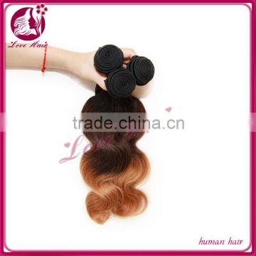 Hot buying from manufacturer european remy hair ombre hair weaves