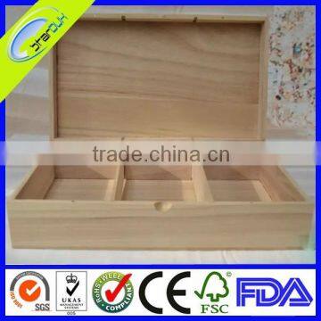 wood condiment box with inner tray