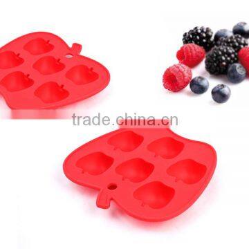 Customize Apple Silicone Rubber Cupcakec Mould Cookies mold Baking Tools