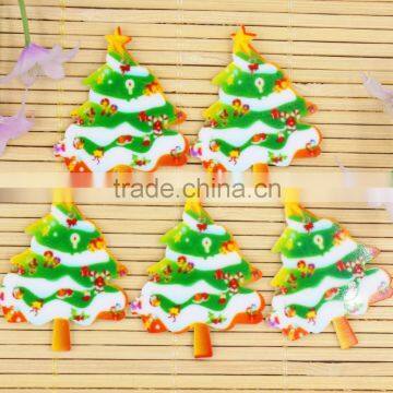 New arrival planar resin resin cabochons Christmas tree for kids phone accessaries