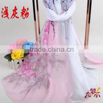 2016 latest design silk scarf for lady