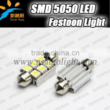 12V Car Reading Replacement Red Festoon LED Lights 3 SMD canbus auto led, festoon led 36mm,c5w automotive car led festoon light