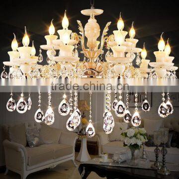 European style large hotel modern crystal chandelier from China new product interior decoration lighting european chandelier