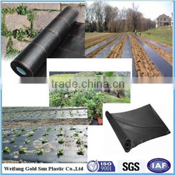 Black Garden Non Woven Plastic Ground Cover Fabric