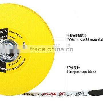  Reliable vendor Jianghua 100ft Compact most wear long fiber glass measuring tape for European