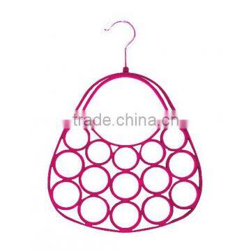 Velvet Flocked Scarf Tie Hanger, Purse Style photo-5