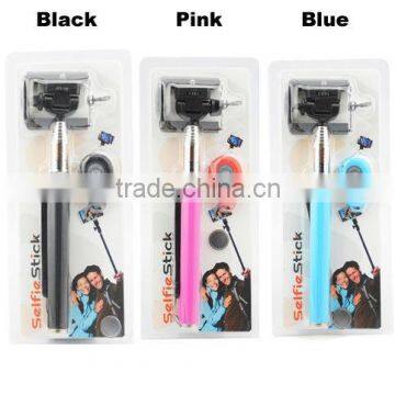 Selfie stick Bluetooth Shutter Wireless Camera Shutter + Monopod with Holder for iPhone6 CL-70