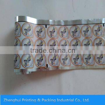Aluminum foil laminating PP/PS film for sealing plastic bottle