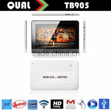 Cheapest 9inch allwinner tablet A23 Dual Core 0.3MP/0.3MP 512M/8G wifi model with Kitkat Android 4.4 Q