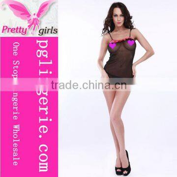 Newest Black Sexy Sleeping Wear Babydolls Lingerie Dress for ladies