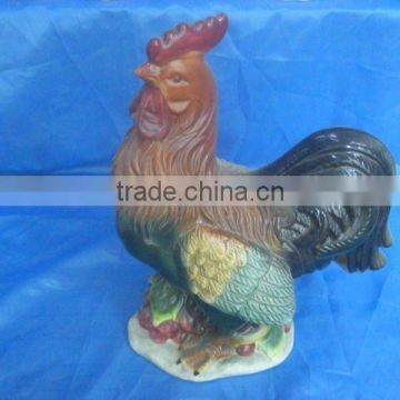 hand painted ceramic cock