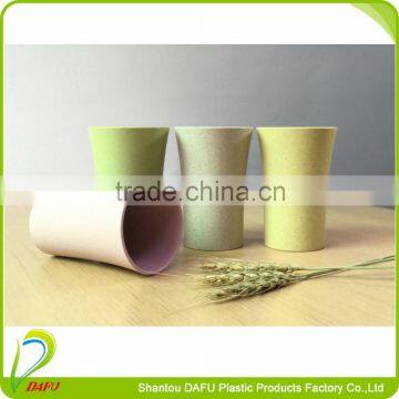 2016 Hot sell wheat straw biodegradable brushing colorful china cup