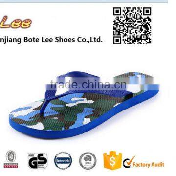 2015 summer men custom printed nude flip flop