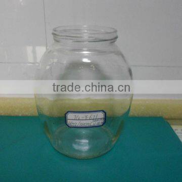 1000ml clear glass instant coffee jar