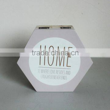 Wooden Hexagon Box of Gift photo-2