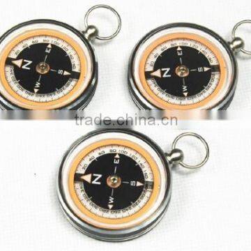 metal compass, round compass, keyring compass