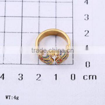 No.1 Sale 18k Gold Plated Stainless Steel Colorful Bear Individual Ring for Christmas Party photo-2