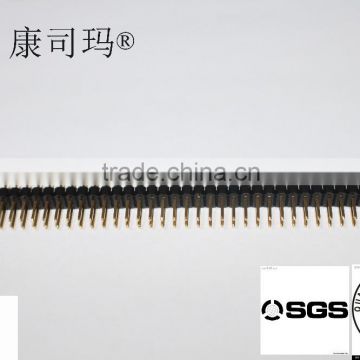 KSM 1.27*2.54mm double row pin header,SMT,Plastic high 2.54mm,2*100pin electronic connector