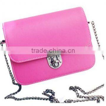 Fancy Shoulder Bag Long Chain Handbag Leather for Girls photo-5