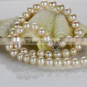 9mm Grade A off Round Freshwater Real Jewellery Pearl Set