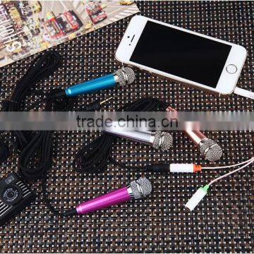 Factory Wholesale Handheld Cell Phone Mini Microphone for Iphone and Android Phone