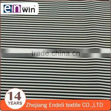 black and white stripe 100 polyester knit fabric quick dry shirting fabric