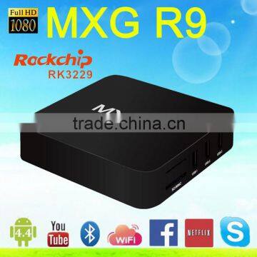 2016 New MXG R9 4K Android TV Box Rockchip 3229 Quad Core 4K Smart TV Box