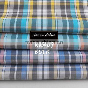 100% Cotton Spring/Summer Shirting & Dress Fabric, Cotton Colorful Check Fabric series two