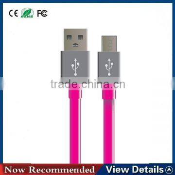 colored High quality durable TPE micro usb cable for samsung